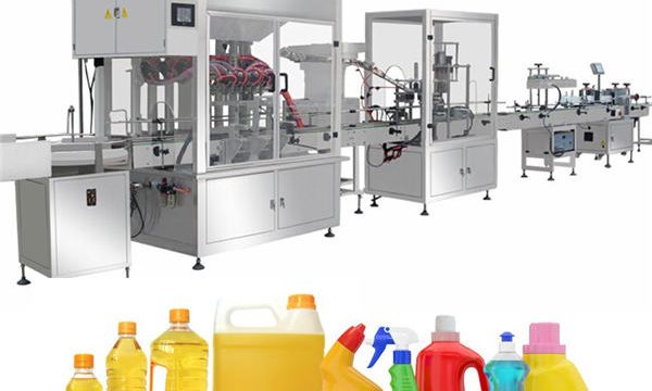 Gravity Bleach Filling Machine, Bleach Filling Produksjonslinje
