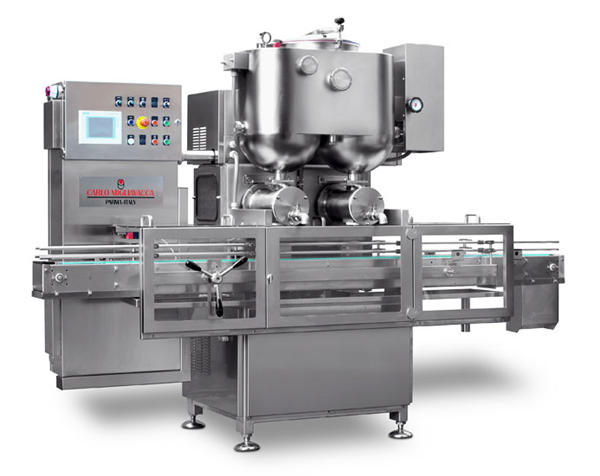 Semi-automaic fyllemaskin med dobbelt hoder