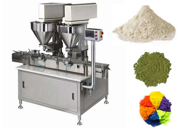 Automatisk 2-hodet pulverfyllingsmaskin